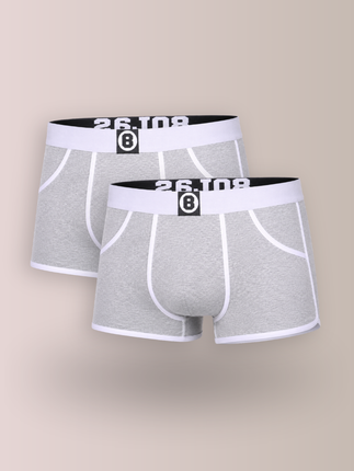 Men's Boxer Shorts | Marl Grey | Multipack 2pcs