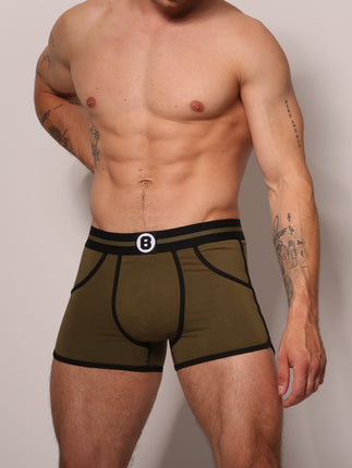 Bolas Underwear Heren Boxershort | Effen | Katoen | Army Green
