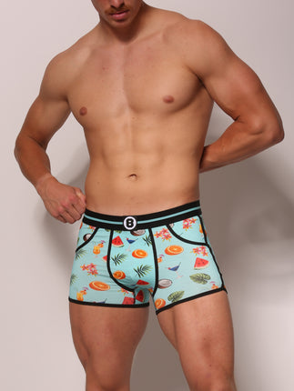 Bolas Underwear Heren Boxershort | Print | Tropical Fruits & Drinks| Katoen