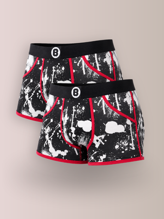 Bolas Underwear Heren Boxershorts | Print | Duopack – 2 st | Raw Snow | Katoen