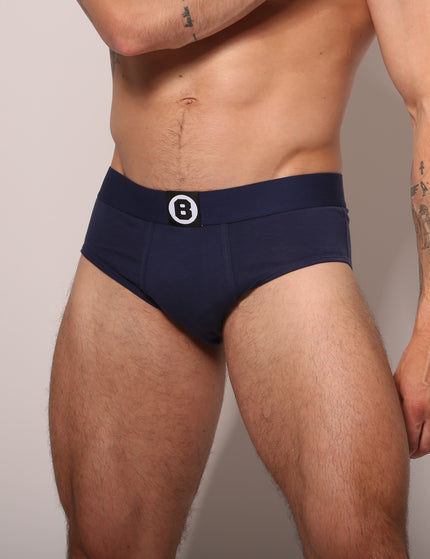Herren-Slip | Marineblau | Einfarbig | Baumwolle | 3er-Pack | Bolas Underwear