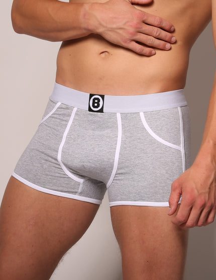 Herren-Boxershorts | Mergelgrau | Multipack 3 Stück