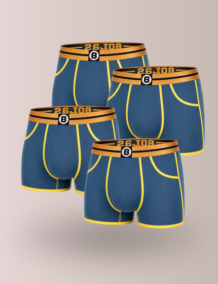 Bolas Fashion Heren Boxershort | Bolas Bamboo Boxershort | Dark Blue | Multipack 4st bundle
