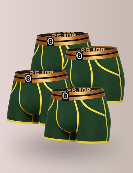 Bolas Fashion Heren Boxershort | Bolas Bamboo Boxershort | Green | Multipack 4st bundle