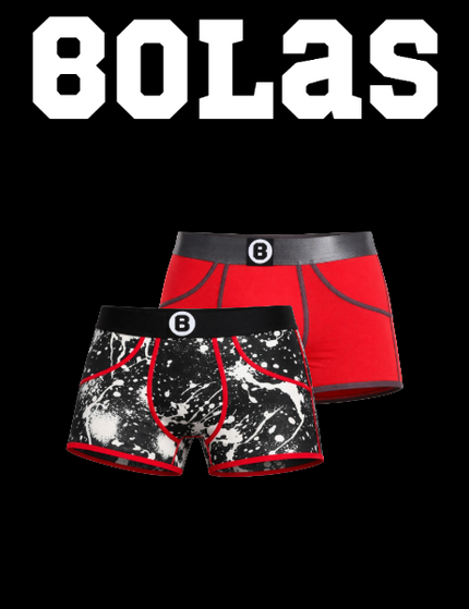 Bolas Underwear Bolas Heren Boxershort | Duo Box 2st | Red | Raw Snow