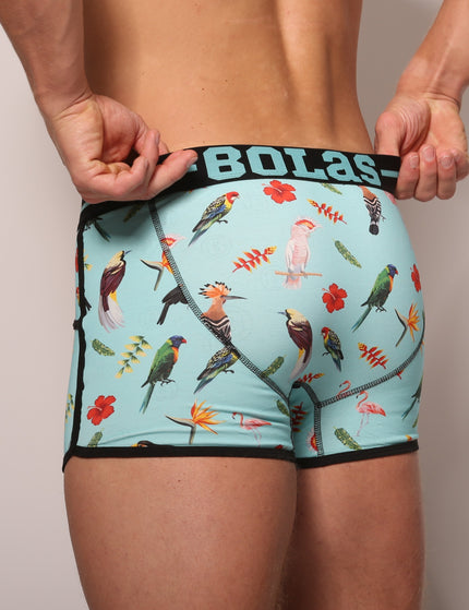 Bolas Underwear Bolas Heren Boxershort | Duo Pack 2st | Print | Turquoise Birds & Fruits