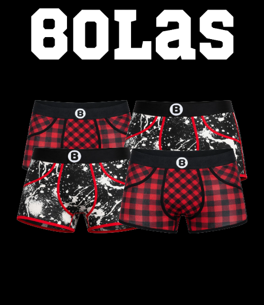 Bolas Underwear Bolas Heren Boxershort | Multi Pack 4st | Blocked | Raw Snow