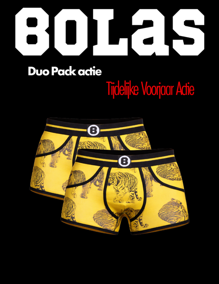 Bolas Underwear Bolas Heren Boxershort | Tiger | Duo pack 2st..