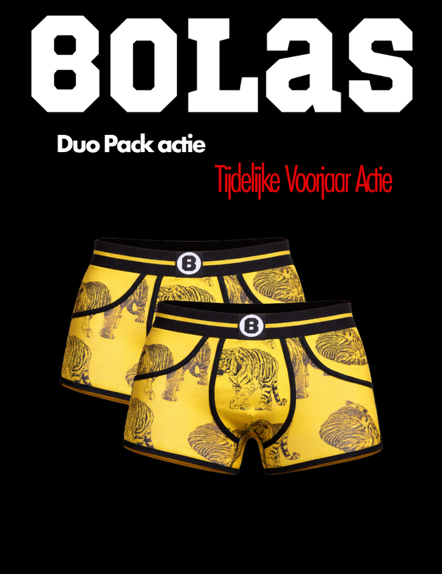 Bolas Underwear Bolas Heren Boxershort | Tiger | Duo pack 2st..