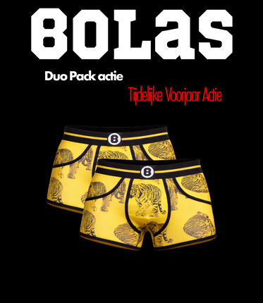 Bolas Underwear Bolas Heren Boxershort | Tiger | Duo pack 2st..