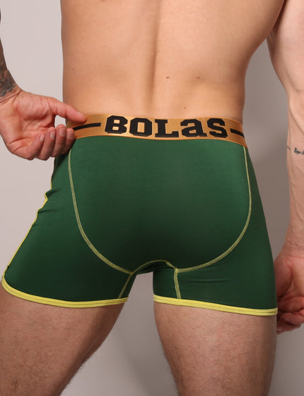 Bolas Underwear Heren Boxershort | Bolas Bamboo |Black & Green Boxershort | Multipack 2st