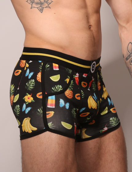 Bolas Underwear Heren Boxershort | Duo Pack 2st | Print | Black Fruits & Birds