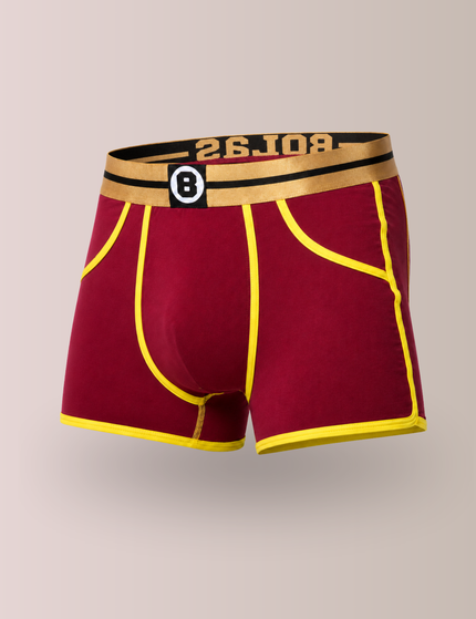 Bolas Underwear Heren Boxershort| Effen | Bamboo | Bordeaux Red