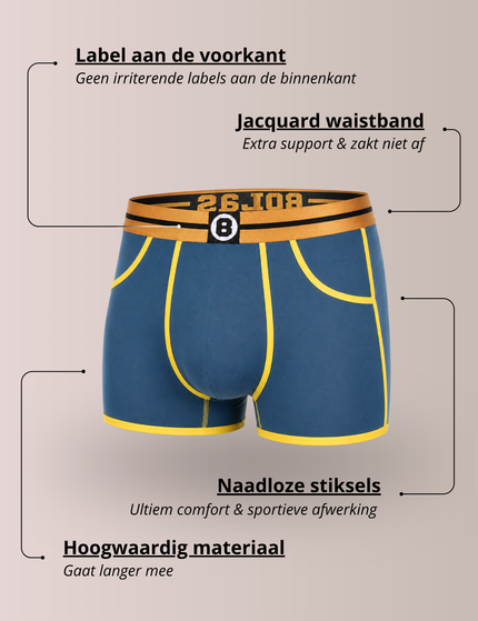 Bolas Underwear Heren Boxershort | Effen | Bamboo | Darkblue