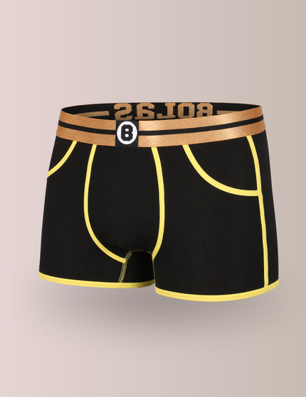 Bolas Underwear Heren Boxershort | Effen | Bamboo | Yellow Black