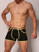 Bolas Underwear Heren Boxershort | Effen | Bamboo | Yellow Black
