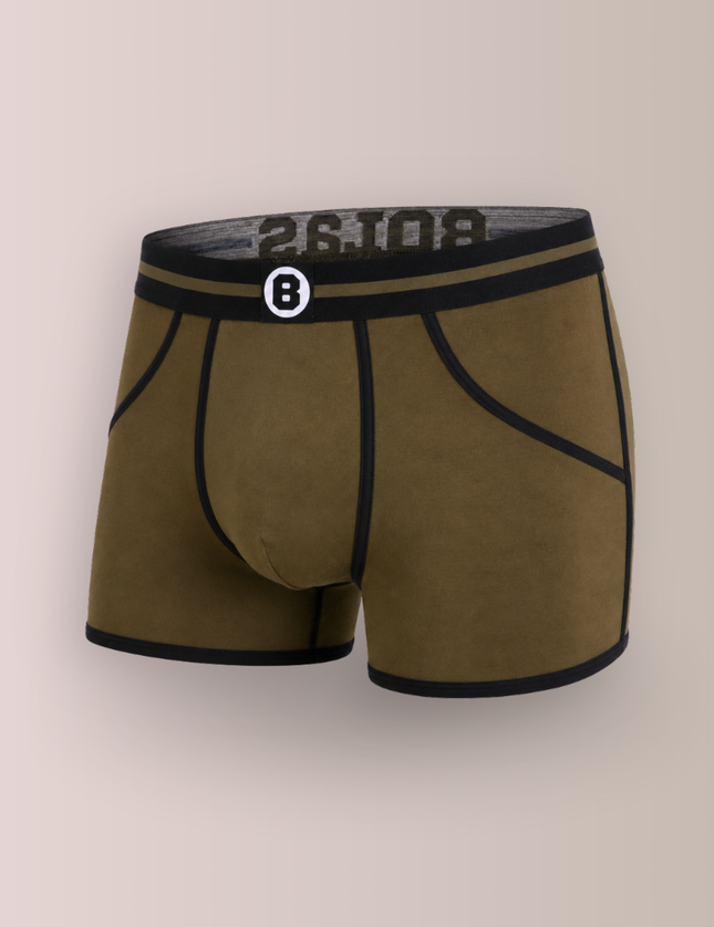 Bolas Underwear Heren Boxershort | Effen | Katoen | Army Green