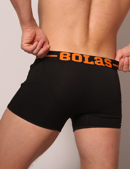 Bolas Underwear Heren Boxershort | Effen | Katoen | Orange Streep