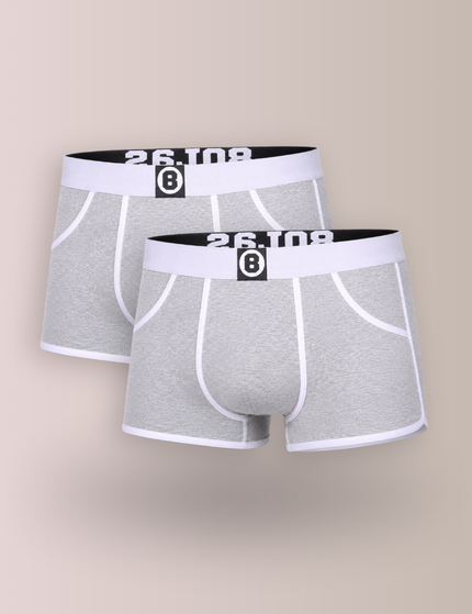 Bolas Underwear Heren Boxershort | Effen | Marl Grey | Multipack 2st | Katoen