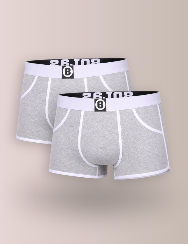 Bolas Underwear Heren Boxershort | Effen | Marl Grey | Multipack 2st | Katoen