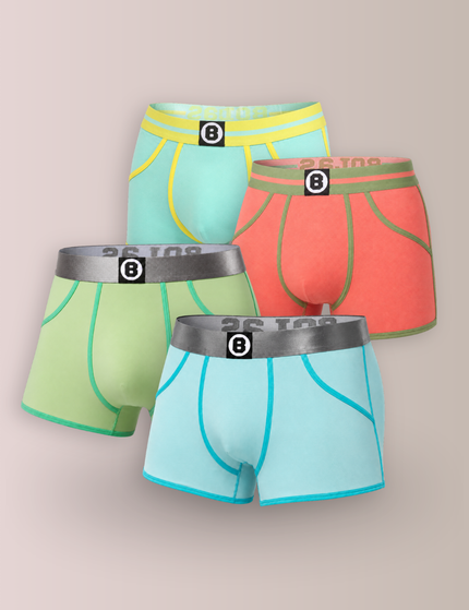 Bolas Underwear Heren Boxershort | Effen | Multicolour 4st | Basic | Katoen