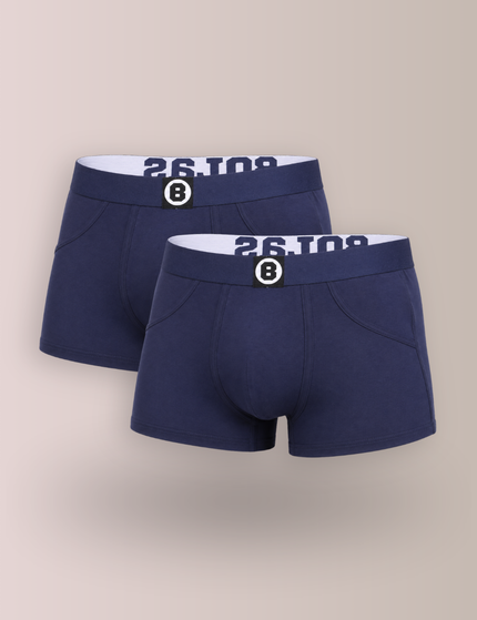 Bolas Underwear Heren Boxershort | Effen | Navy Blue Multipack 2st  | Katoen