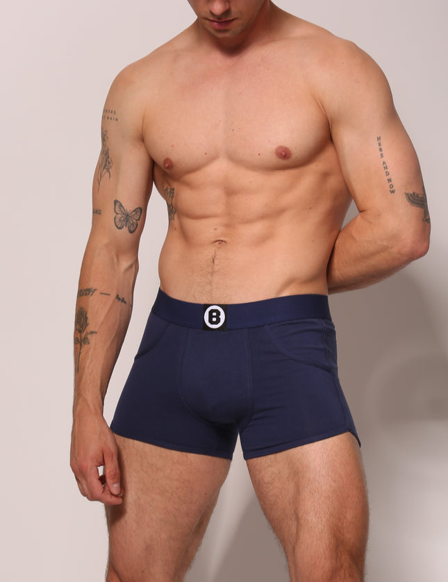 Bolas Underwear Heren Boxershort | Effen | Navy Blue Multipack 2st  | Katoen