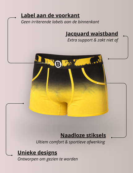 Bolas Underwear Heren Boxershort | Geel | Elephant