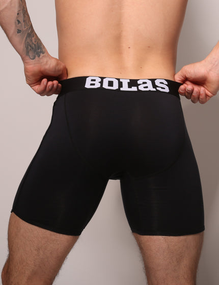 Bolas Underwear Heren Boxershort met Lange pijpjes |  Effen | Lyocell | Zwart