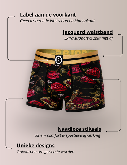 Bolas Underwear Heren Boxershort met print | Crown  | Katoen