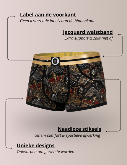 Bolas Underwear Heren Boxershort met print | New King | Katoen