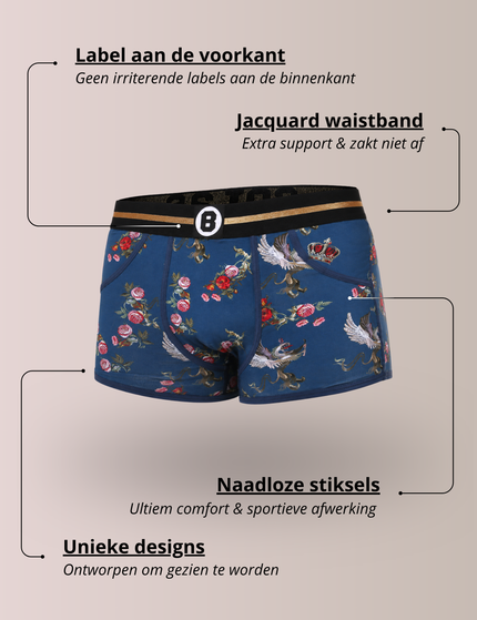 Bolas Underwear Heren Boxershort met print  |  Resurrected King  | Katoen