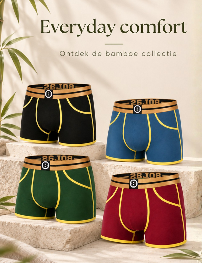 Bolas Underwear Heren boxershort | Multipack 4st | Bamboo Basic