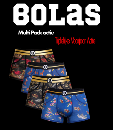 Bolas Underwear Heren boxershort | Multipack 4st | New King's