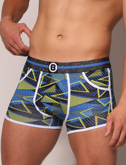 Bolas Underwear Heren Boxershort  | Print | Dance| Katoen | Blauw Groen
