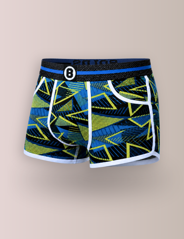 Bolas Underwear Heren Boxershort  | Print | Dance| Katoen | Blauw Groen