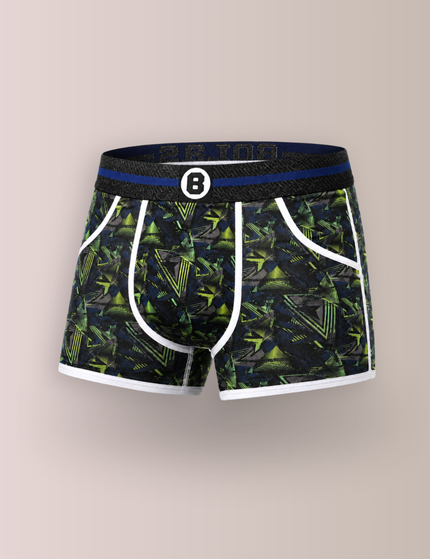 Bolas Underwear Heren Boxershort | Print  | Dance | Katoen | Donker Blauw Groen