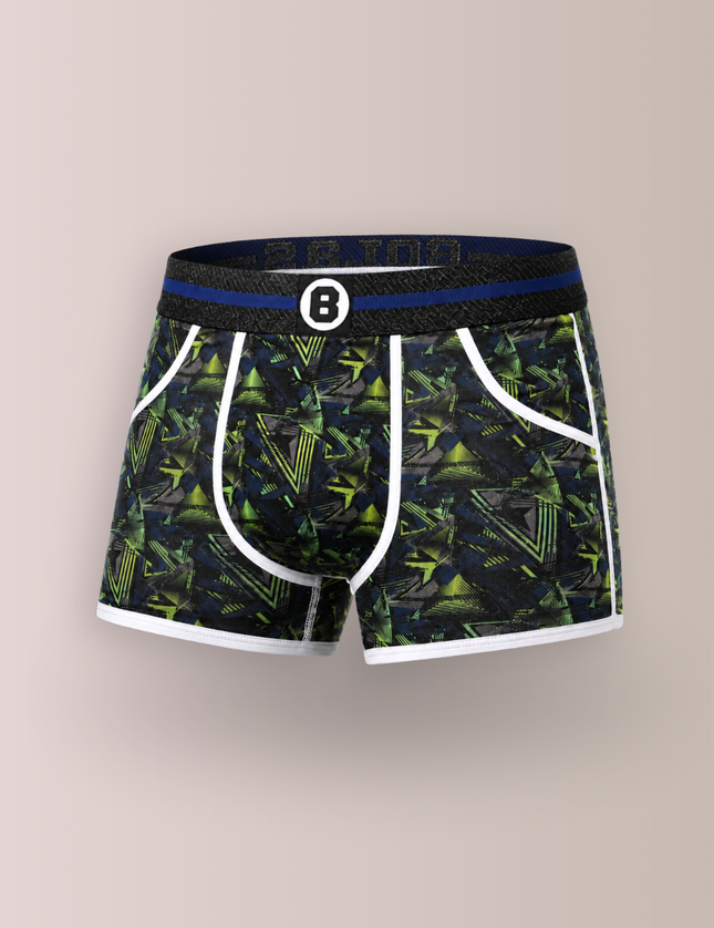 Bolas Underwear Heren Boxershort | Print  | Dance | Katoen | Donker Blauw Groen