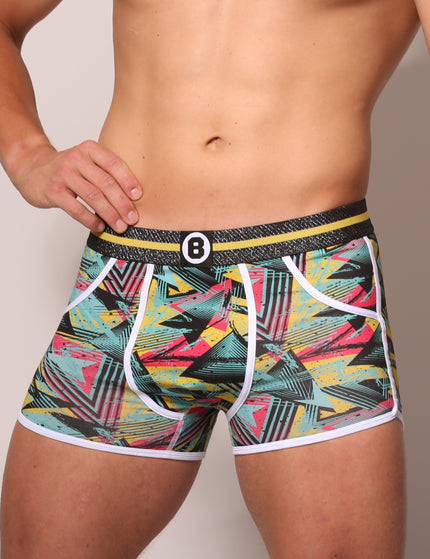 Bolas Underwear Heren Boxershort | Print| Dance| Katoen | Geel Turquoise