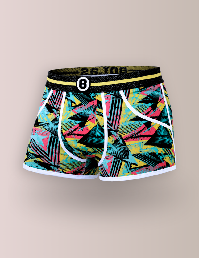 Bolas Underwear Heren Boxershort | Print| Dance| Katoen | Geel Turquoise