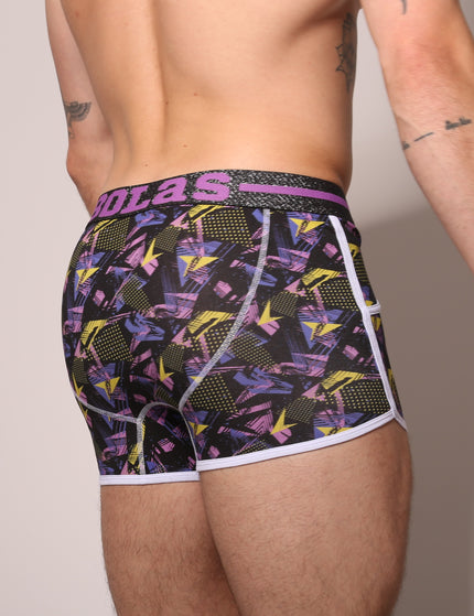 Bolas Underwear Heren Boxershort | Print | Dance | Katoen | Paars Geel