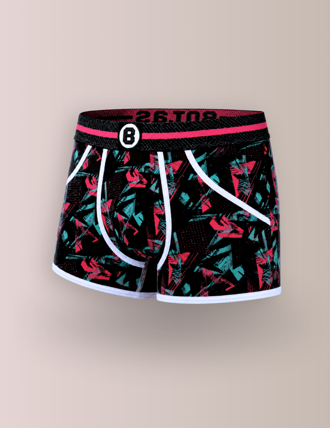 Bolas Underwear Heren Boxershort | Print |Dance | Katoen  |  Rood Turquoise