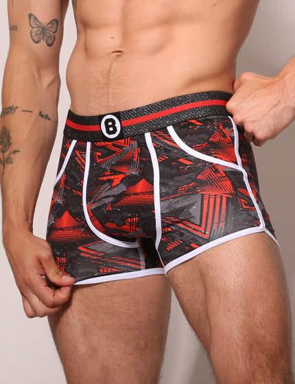 Bolas Underwear Heren Boxershort | Print  |Dance | Katoen | Rood Zwart