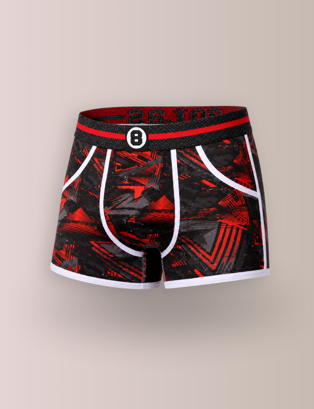 Bolas Underwear Heren Boxershort | Print  |Dance | Katoen | Rood Zwart