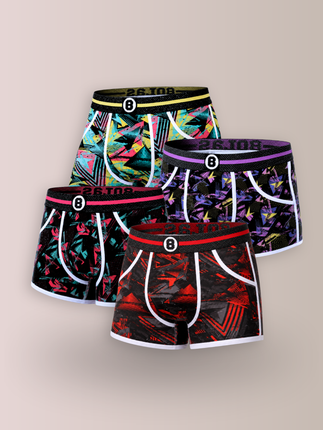 Bolas Underwear Heren Boxershort | Print | Multipack 4st. | Dance | Katoen