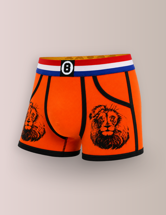 Bolas Underwear Heren Boxershort | Print | Orange Lion | Katoen