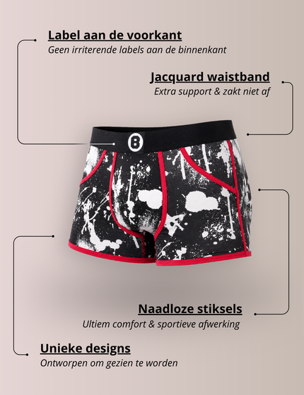 Bolas Underwear Heren Boxershort  | Print  | Raw Snow | Katoen