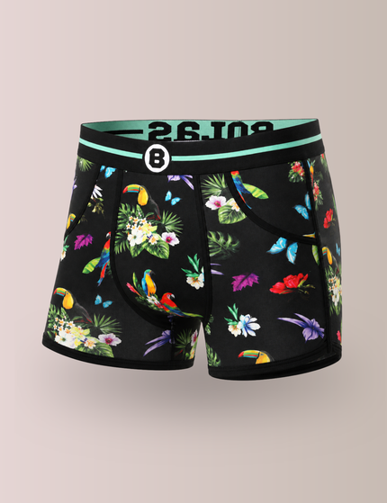 Bolas Underwear Heren Boxershort | Print | Tropical Birds & Flowers | Katoen