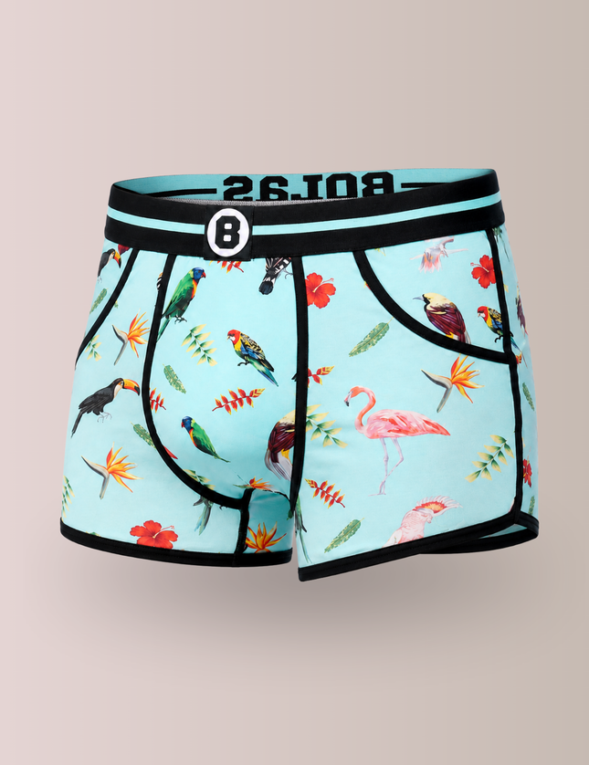 Bolas Underwear Heren Boxershort | Print | Tropical Birds & Flowers| Katoen
