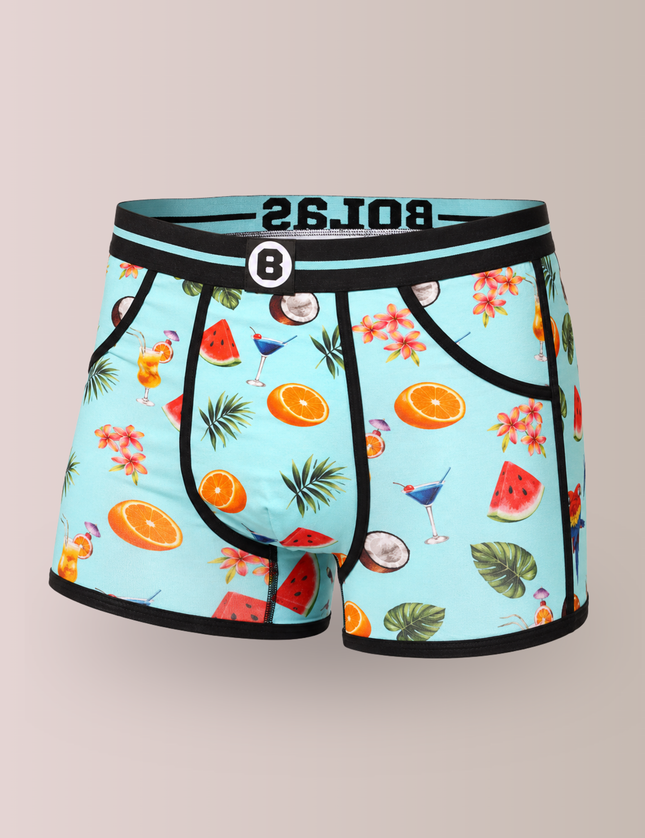 Bolas Underwear Heren Boxershort  | Print | Tropical Fruits &  Drinks| Katoen